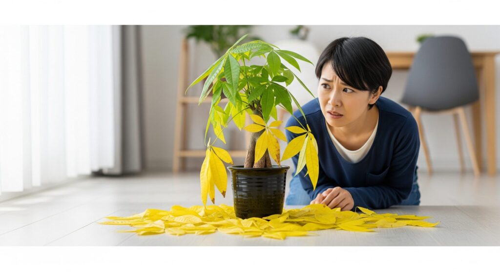 パキラの葉が落ちるのは危険信号