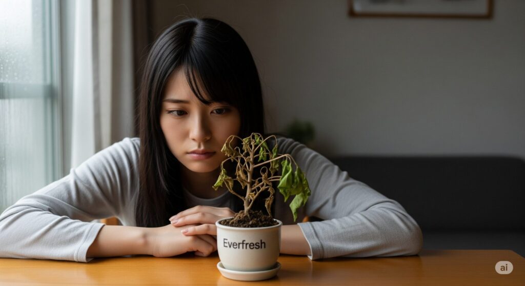 丸坊主になった原因は水切れか寒さの可能性が高い