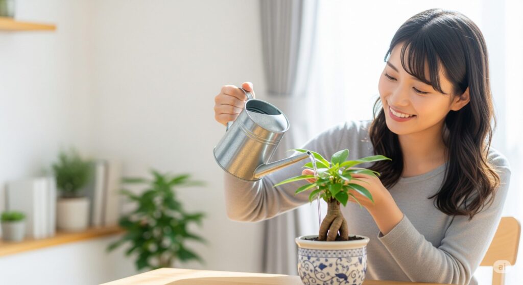 健康な成長に水やりの頻度が重要