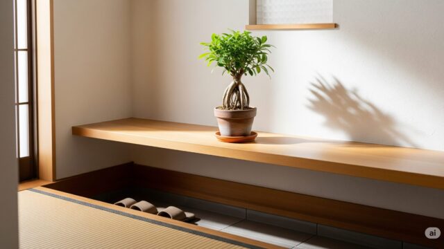 玄関でガジュマルを置くのに最適な場所