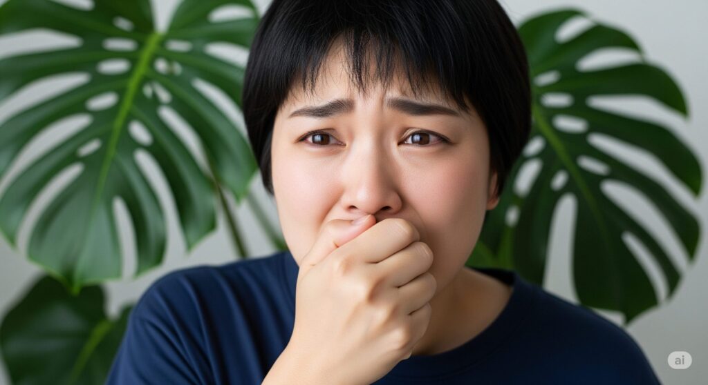 誤食による口内や消化器への中毒症状
