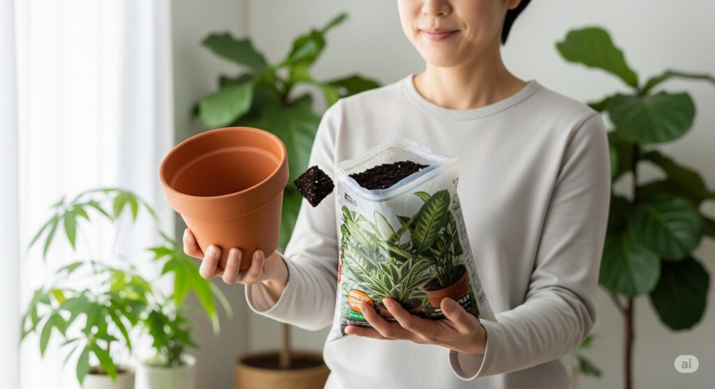 鉢と合わせて考えたい用土の選び方
