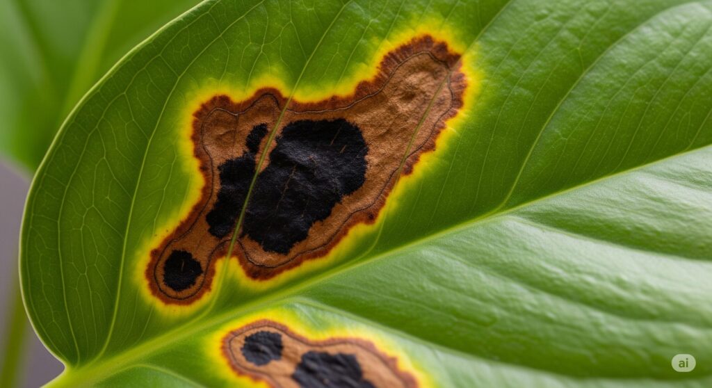 黒だけじゃない茶色の斑点にも注意
