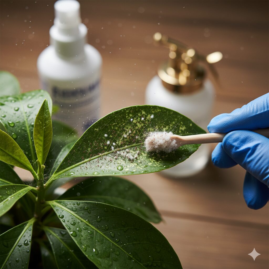 ハダニとカイガラムシの駆除