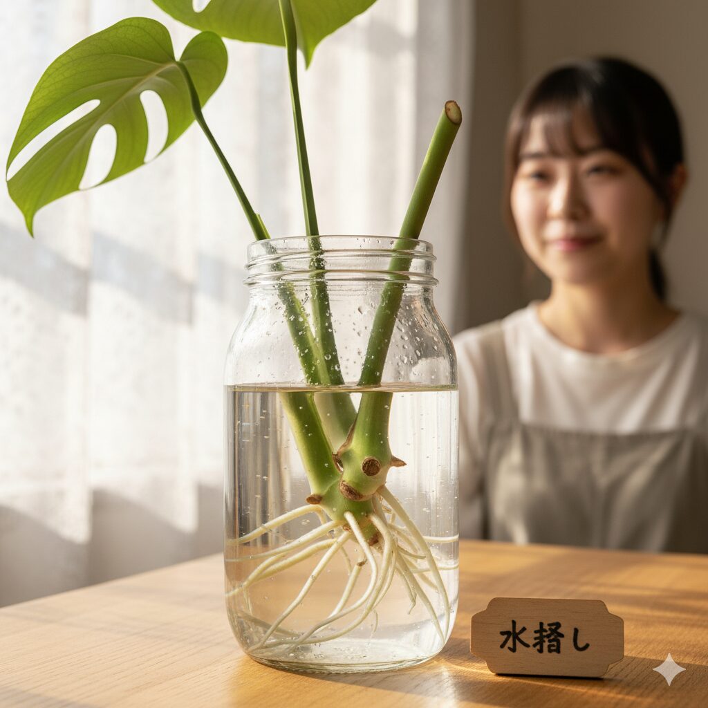 切った茎で挿し木に挑戦