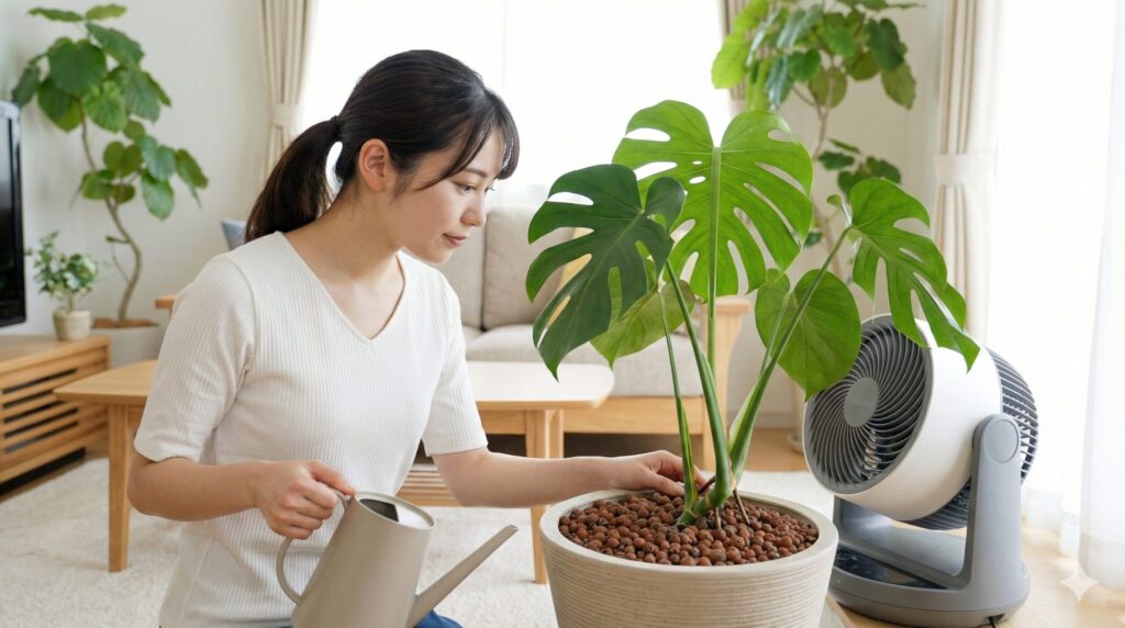 きのこが生えない環境を作る水やりと対策