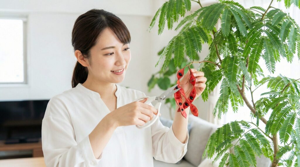 エバーフレッシュの実が気持ち悪いなら切除を