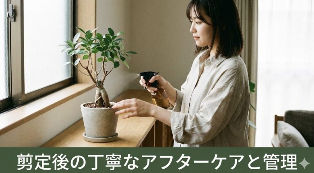 剪定後の丁寧なアフターケアと管理