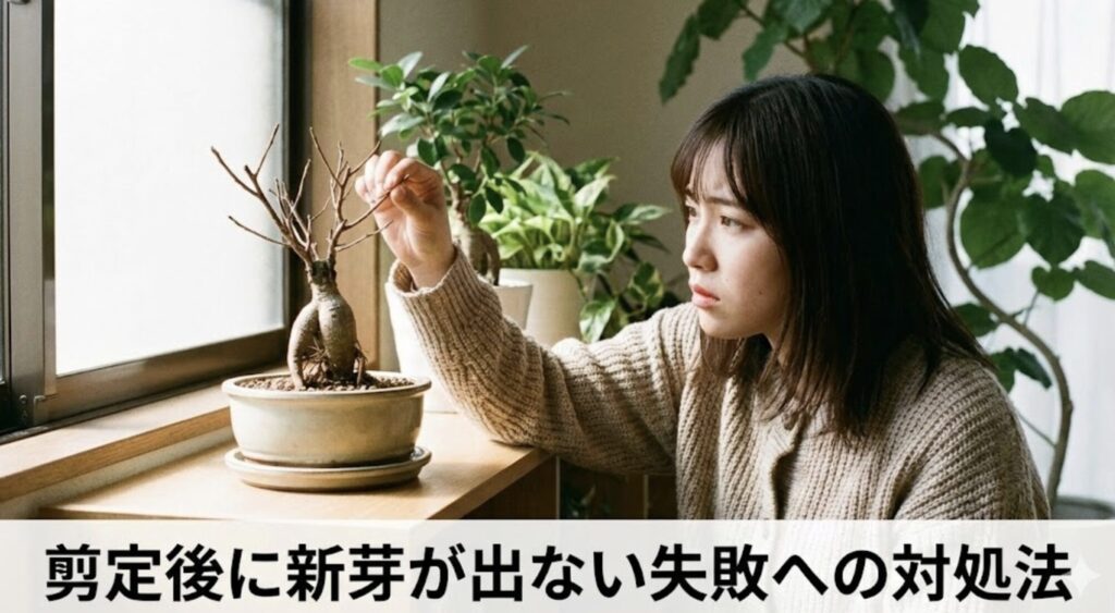 剪定後に新芽が出ない失敗への対処法