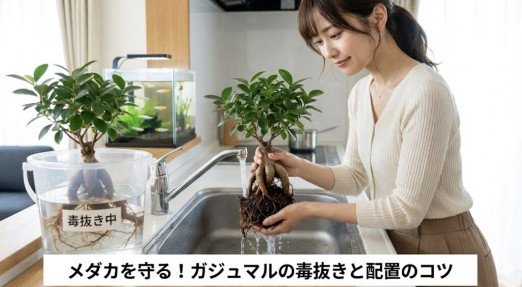 気根を活かした配置と土から水へ移す際の毒性対策