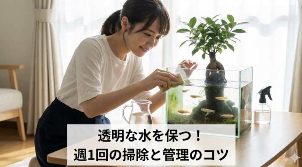水の濁りやコケを防ぐ日常的な育て方と管理頻度