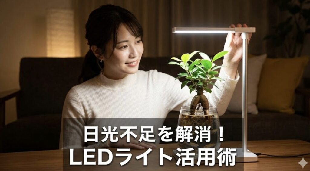 室内での日光不足を補うLEDライトの活用術
