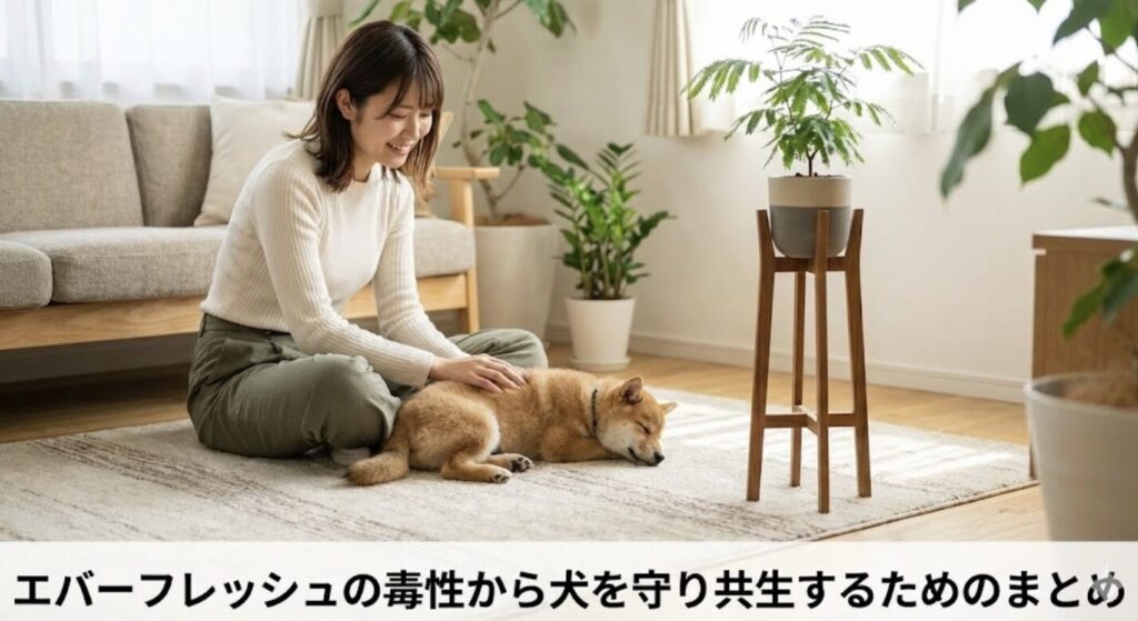 エバーフレッシュの毒性から犬を守り共生するためのまとめ