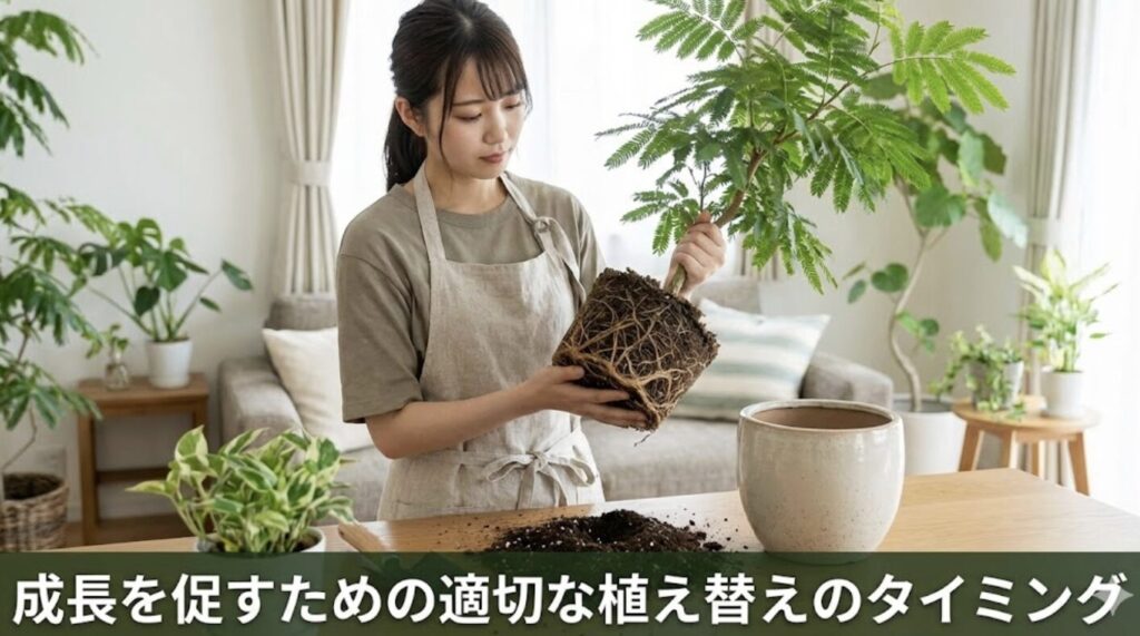 成長を促すための適切な植え替えのタイミング