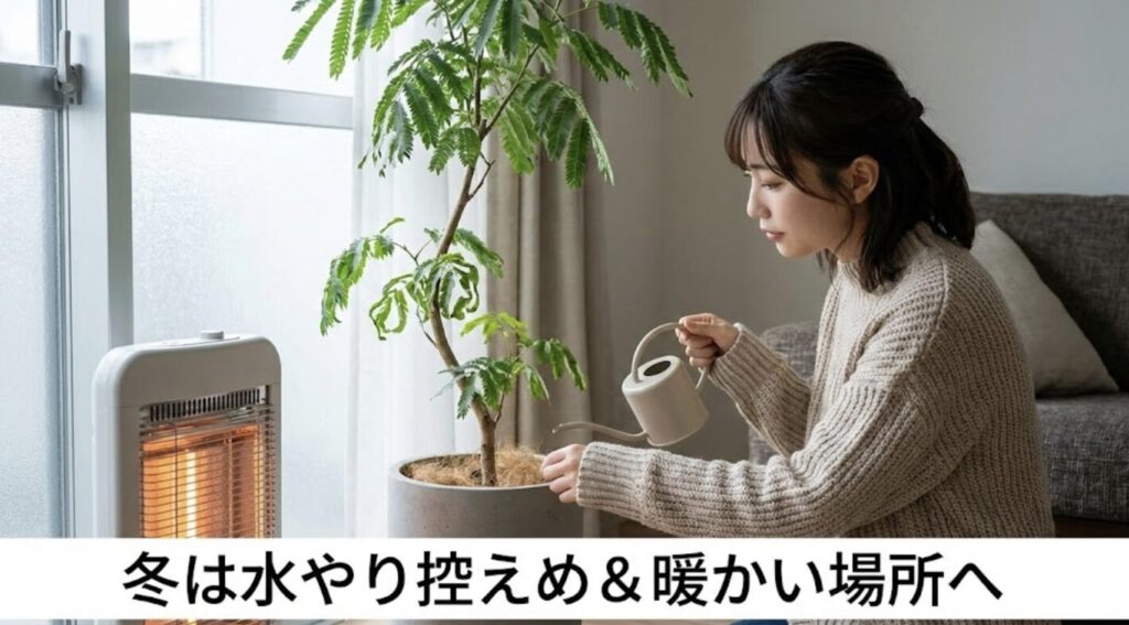 冬に葉が丸まる時の適切な水やりと温度管理