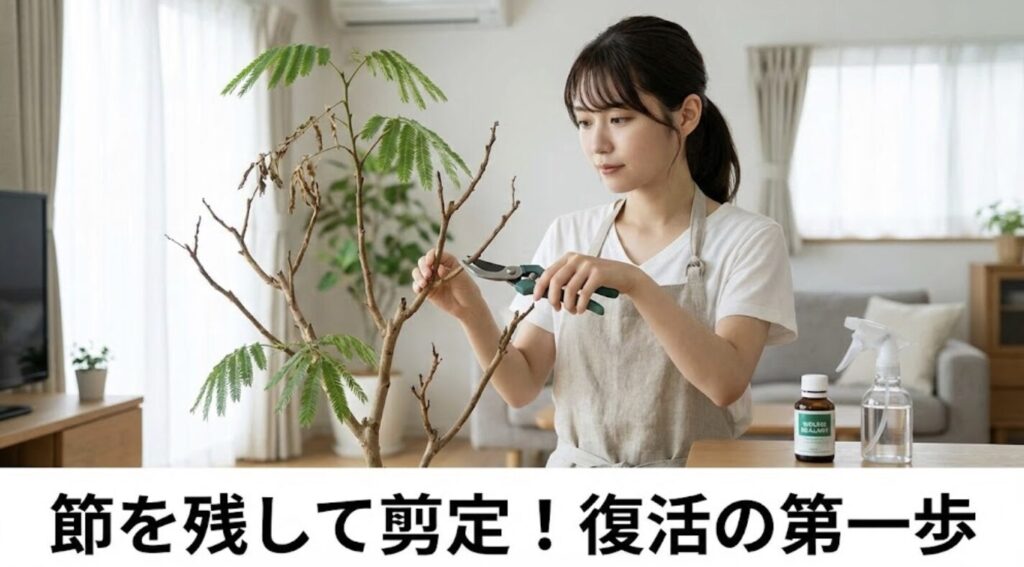 傷んだ枝の剪定と株を復活させるための手順