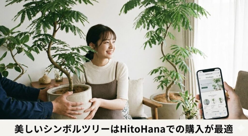 美しいシンボルツリーはHitoHanaでの購入が最適