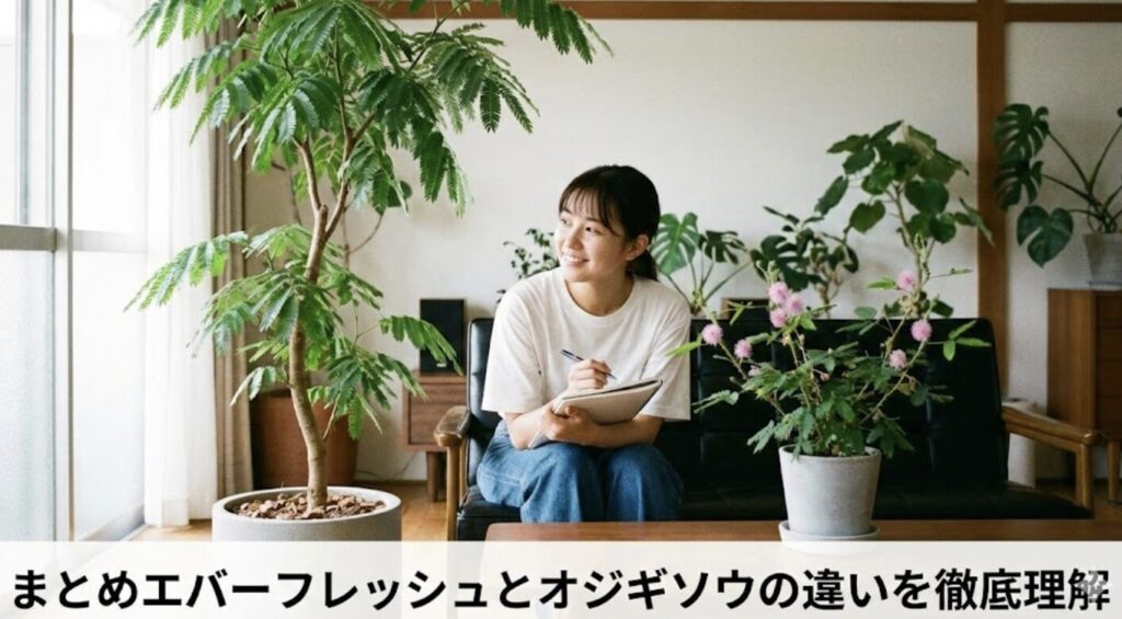 まとめエバーフレッシュとオジギソウの違いを徹底理解