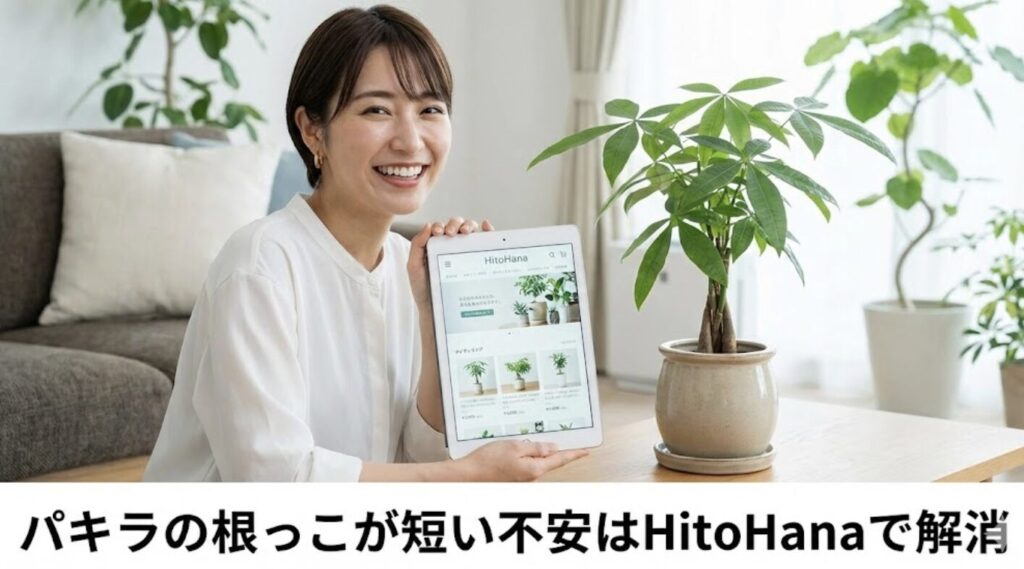 パキラの根っこが短い不安はHitoHanaで解消