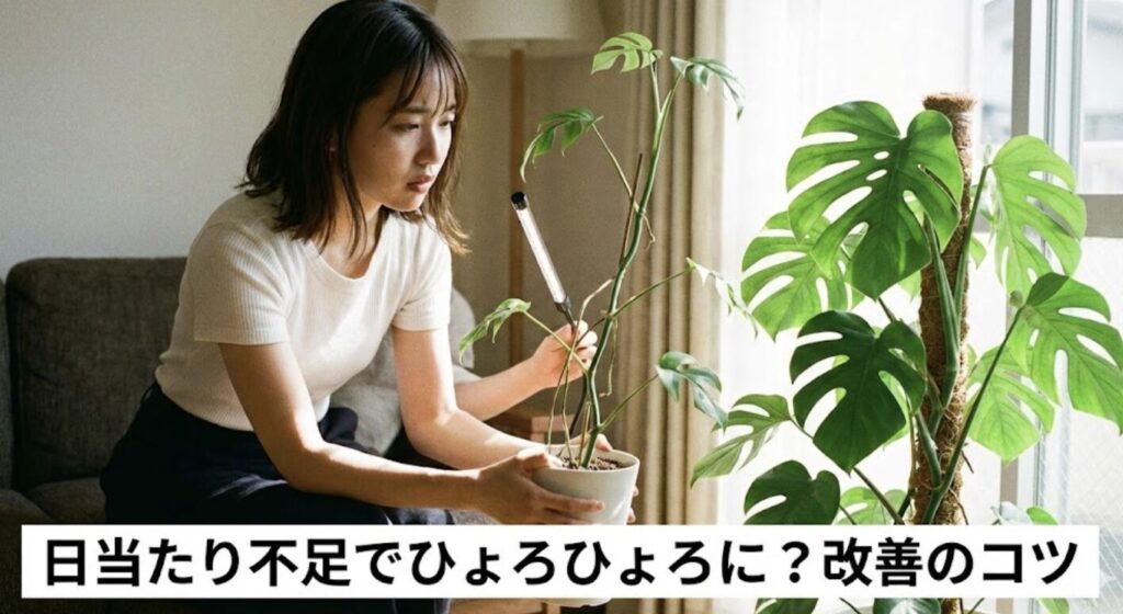 日当たり不足による徒長のメカニズムと改善策