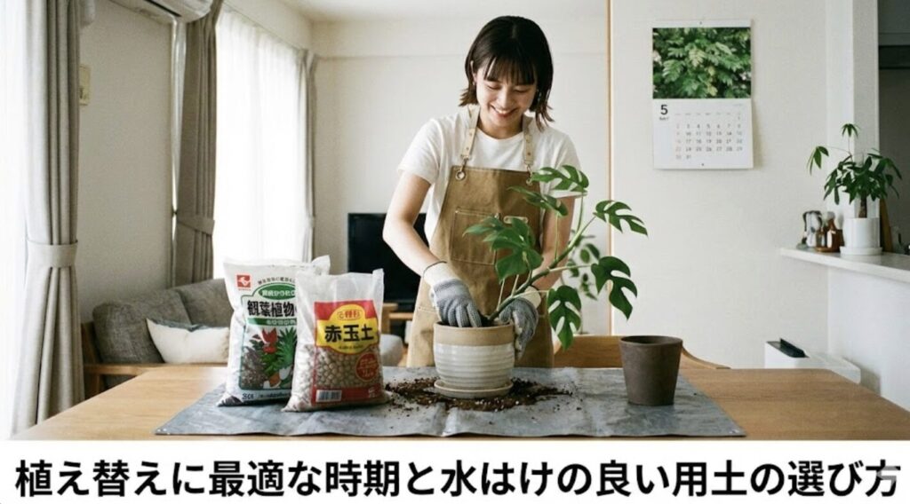 植え替えに最適な時期と水はけの良い用土の選び方