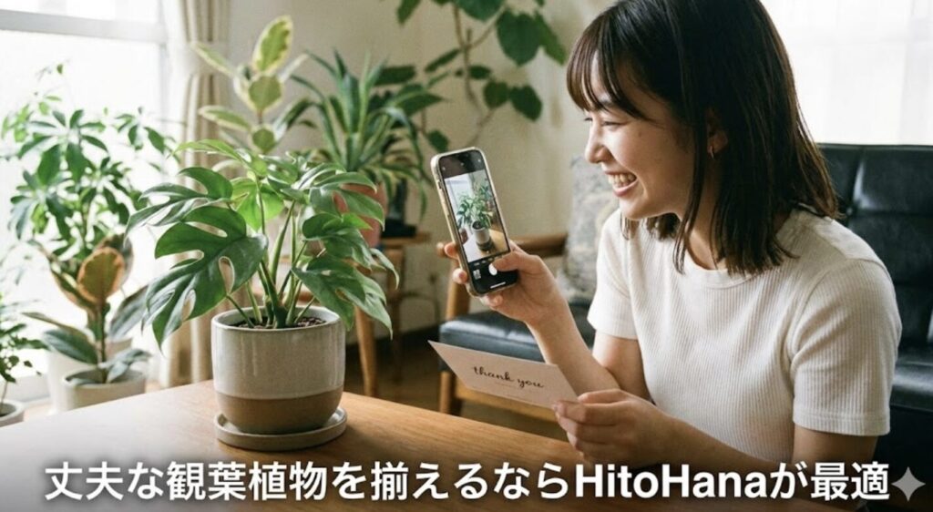 丈夫な観葉植物を揃えるならHitoHanaが最適