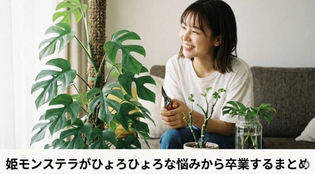 姫モンステラがひょろひょろな悩みから卒業するまとめ