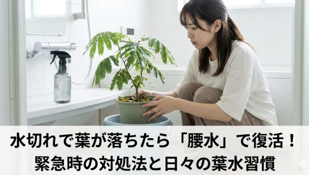 水切れで葉が落ちた株を復活させるための対処法