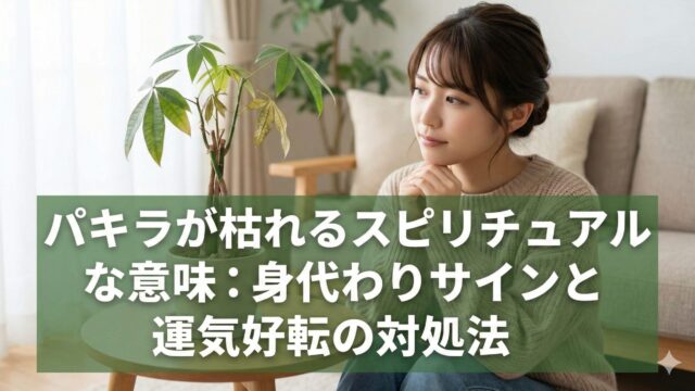 パキラが枯れた…スピリチュアルな意味とは？不吉なサインと処分の方法