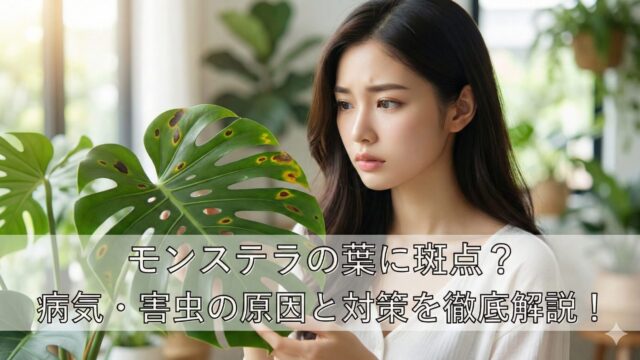 モンステラの病気で斑点が出た時の対処法！黒や黄色の変色を治すには？