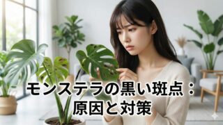 モンステラの黒い斑点はカビや病気？原因の特定と正しい剪定での対処法
