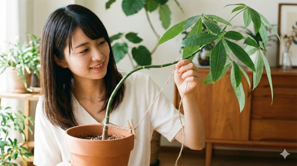 ワイヤーを使わず紐で曲げる方法