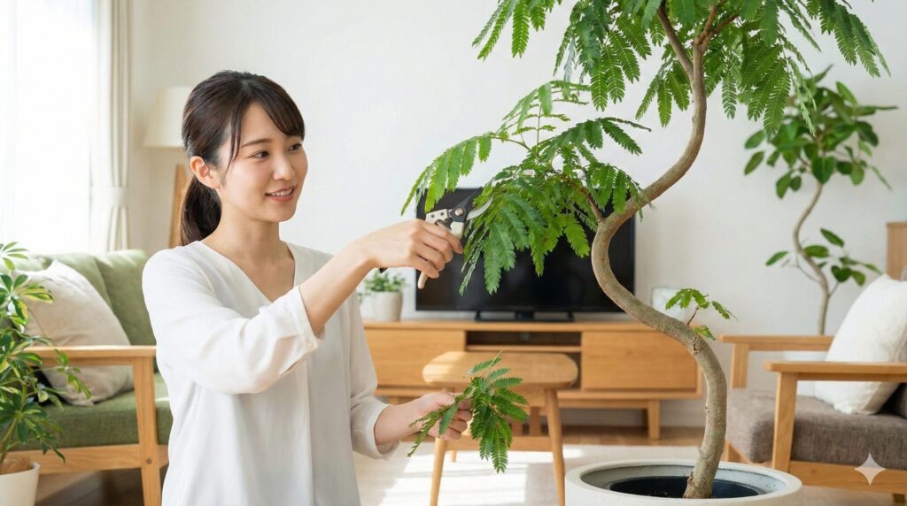 伸びすぎた枝を剪定して美しい樹形を保つ方法