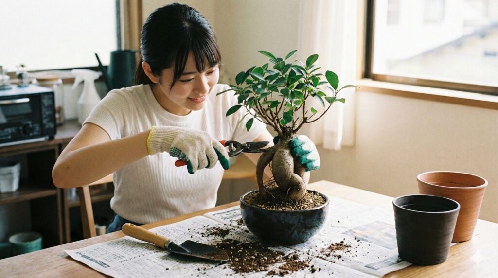 剪定や植え替えで美しい樹形を保つ