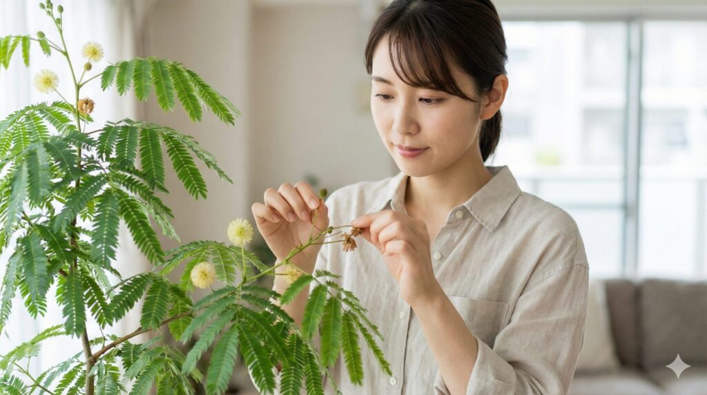 実をつかせない花柄摘みの方法