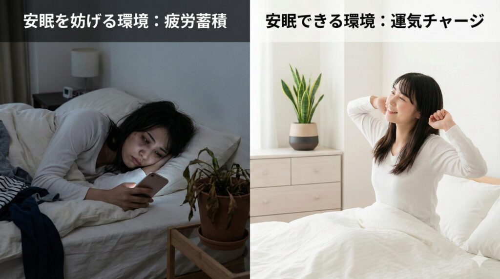 寝室の環境を見直して安眠を確保