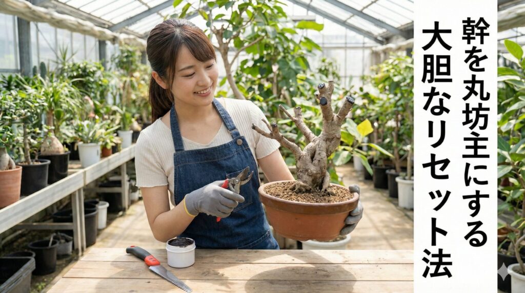 幹を丸坊主にする大胆なリセット法