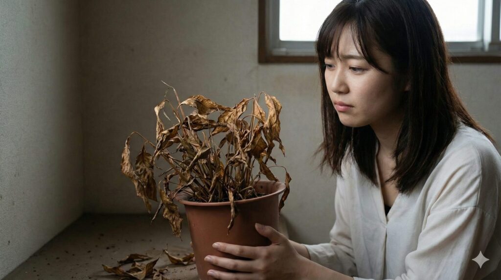 枯れたまま放置すると運気が下がる理由