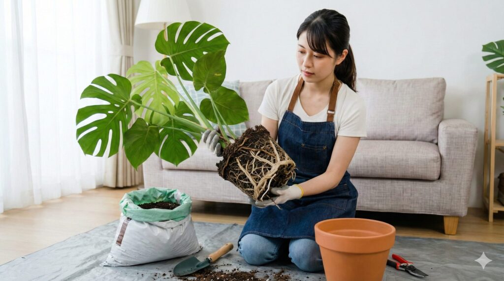 根腐れを起こしているなら土を替えて植え替え
