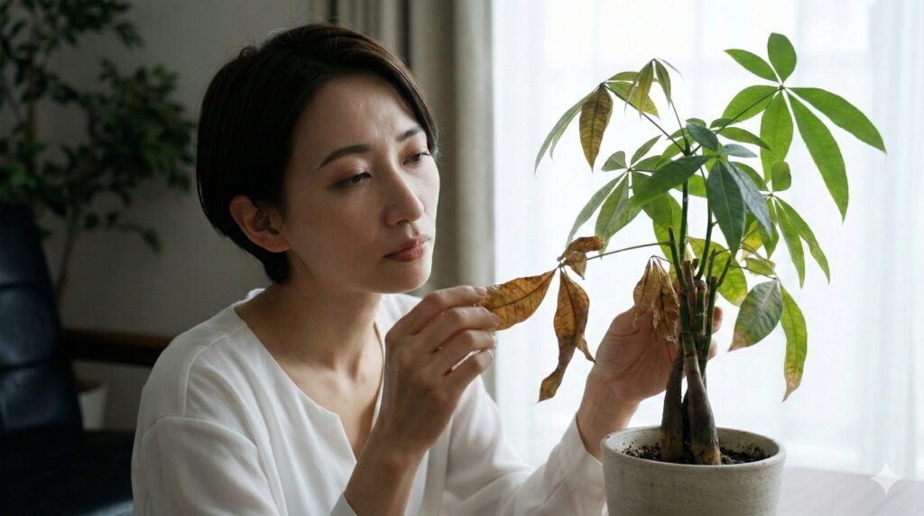 葉が茶色くなるのはエネルギー不足の予兆