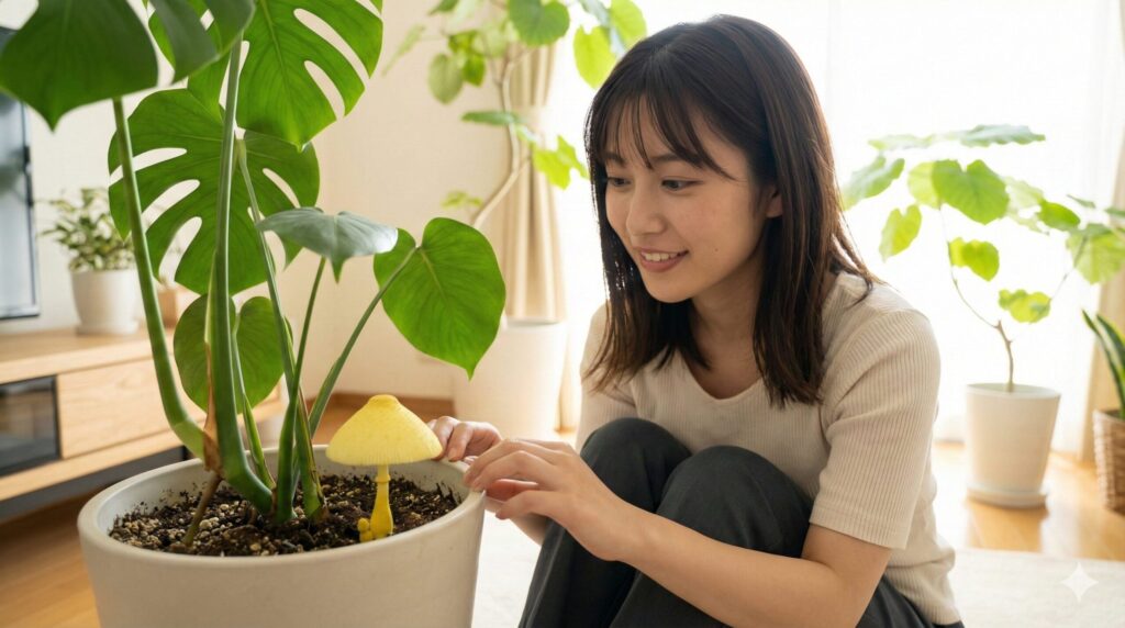 観葉植物のきのこは幸運のサイン！正しく対処しよう