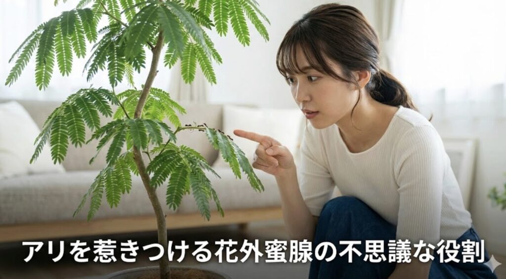 アリを惹きつける花外蜜腺の不思議な役割