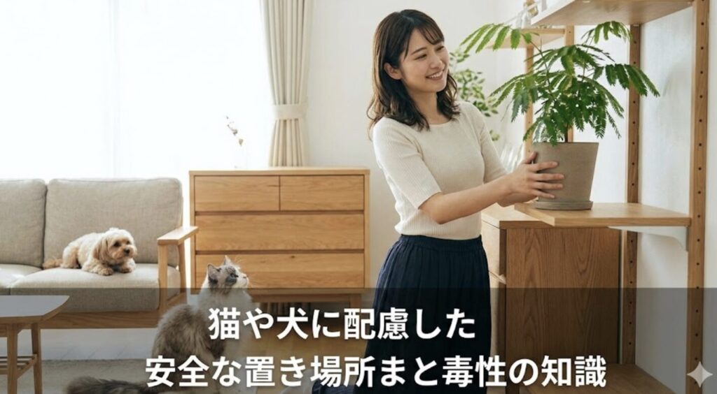 猫や犬に配慮した安全な置き場所と毒性の知識