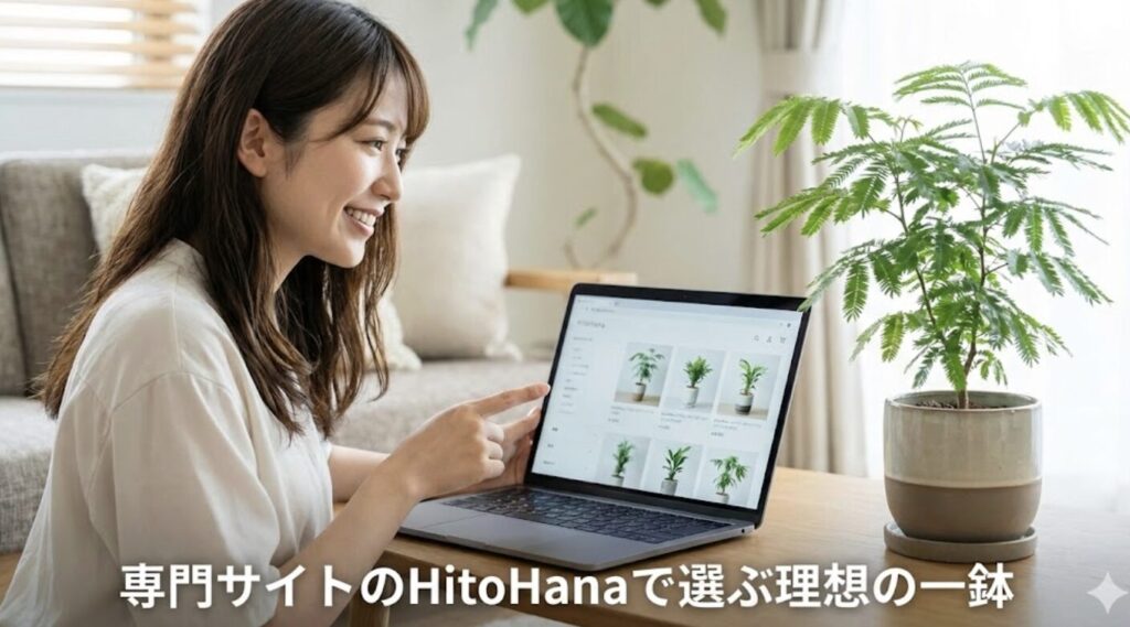 専門サイトのHitoHanaで選ぶ理想の一鉢