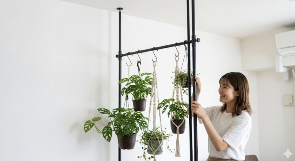 賃貸住宅でも壁を傷つけずに空中栽培を実現する方法