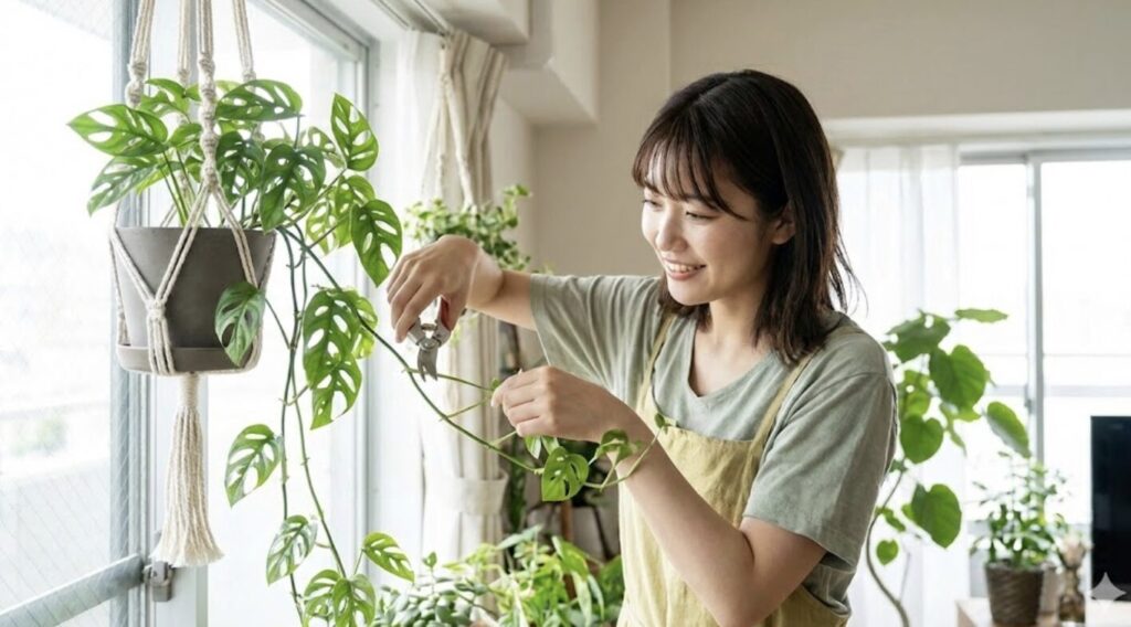 成長しすぎたツルを剪定して理想の樹形を維持するコツ