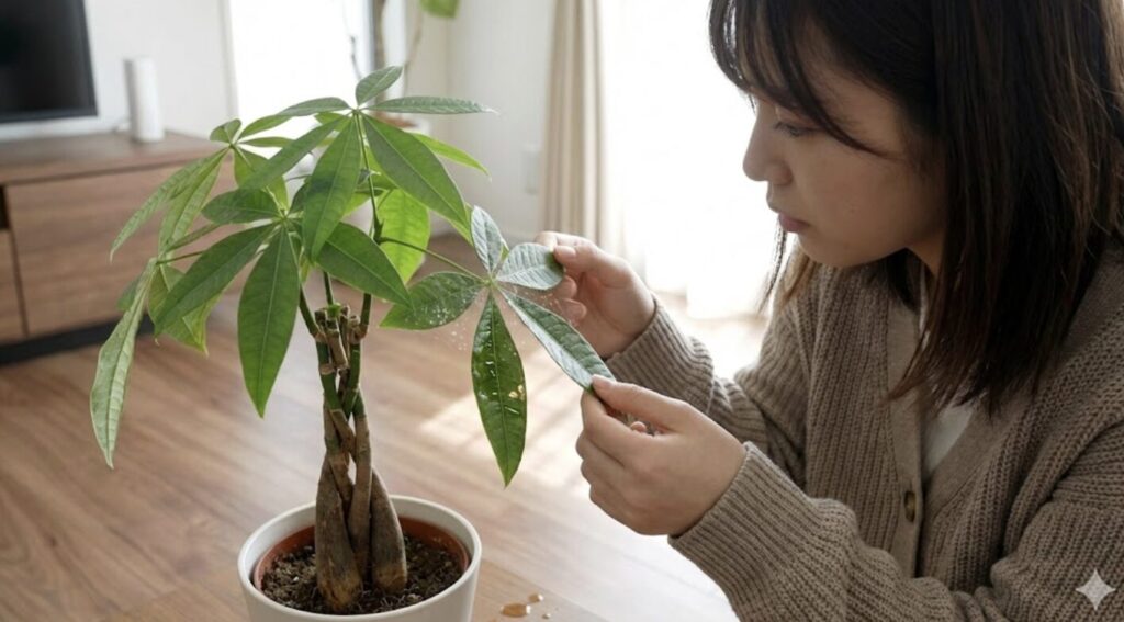 葉が白いときやベタベタする症状から原因を特定する