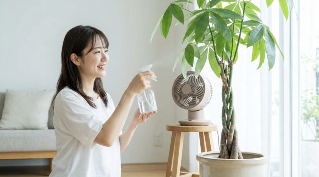 環境作りとパキラの虫除けスプレーで再発を防止する