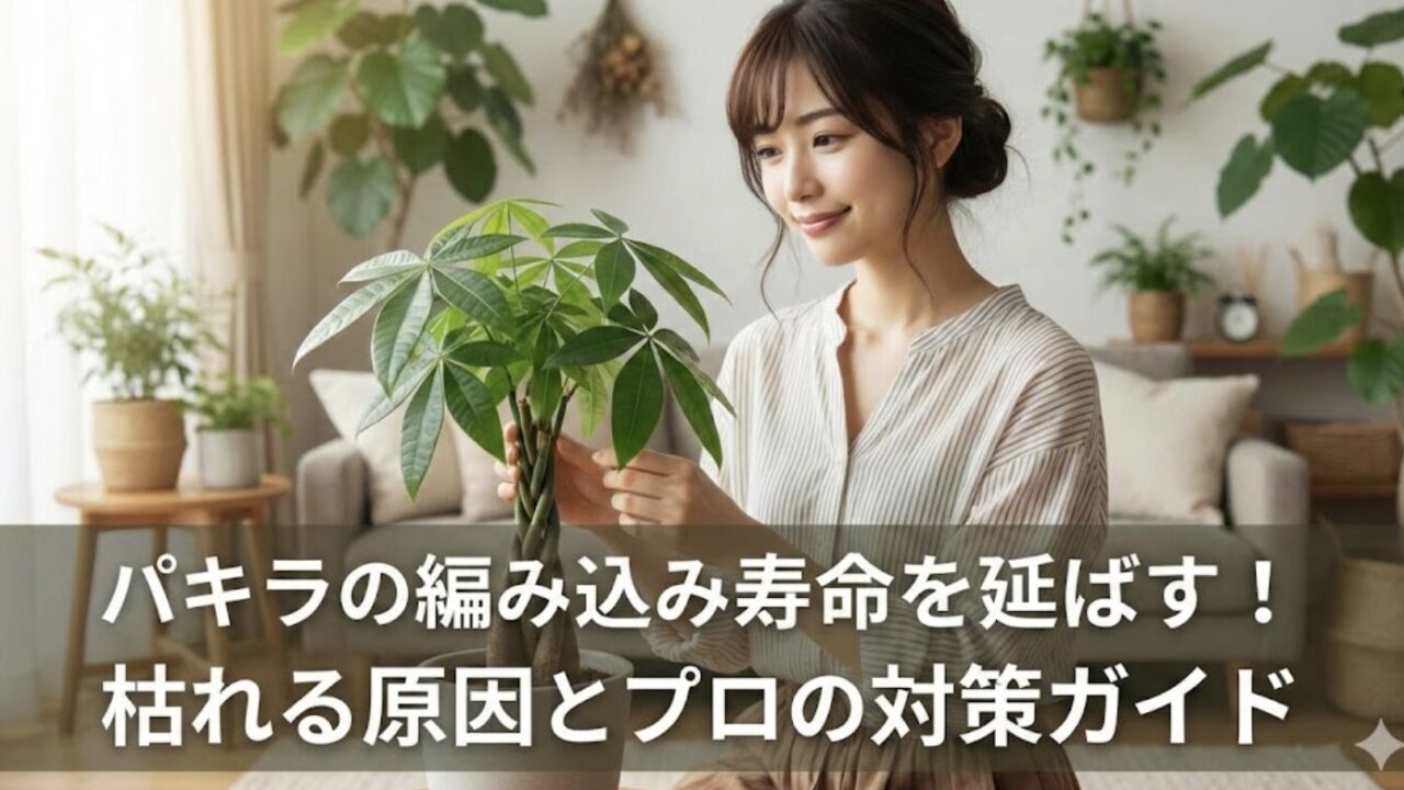 パキラの編み込みの寿命を20年に！枯らさないコツと植え替え方法ガイド