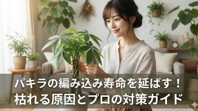 パキラの編み込みの寿命を20年に！枯らさないコツと植え替え方法ガイド